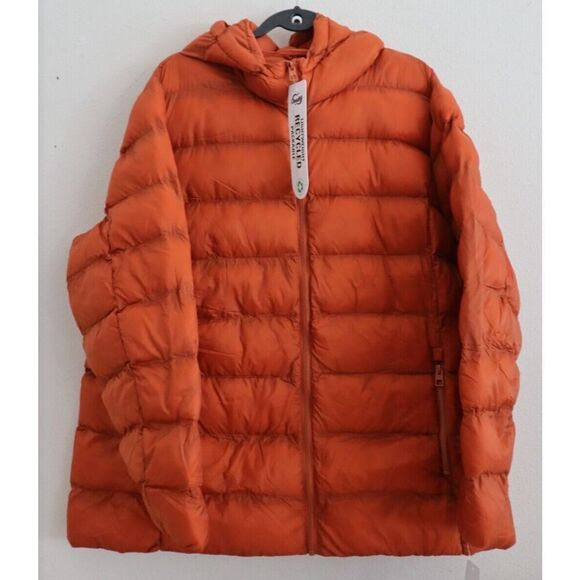 32 Degrees Women Sz 2XL Clay Red Liteweight Poly-Fill Packable Hooded Jacket - Picture 1 of 10